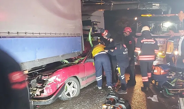 Trabzon'da Gece Saatlerinde Trafik Kazası