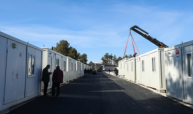 Adıyaman'da Konteyner Kent Çalışmaları Sürüyor