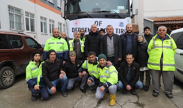 Of'tan 4 Tır Yardım Malzemesi Yola Çıktı
