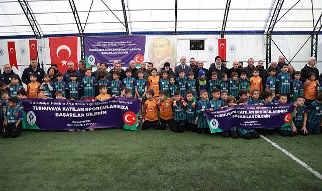 Rize'de Mahalleler Arası Çocuk Futbol Turnuvası