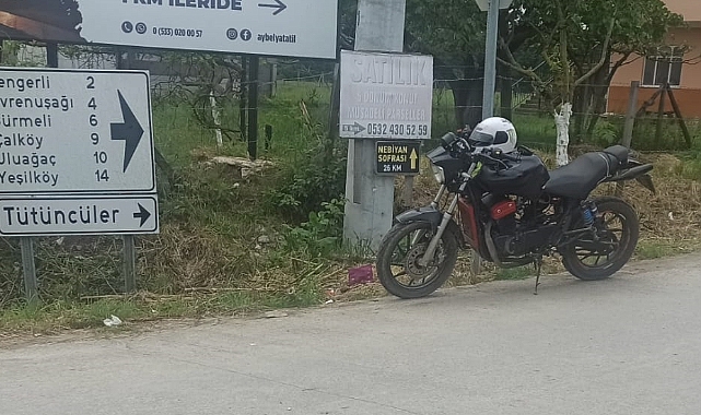 Otomobille Çarpışan Motosiklet Sürücüsü Yaralandı