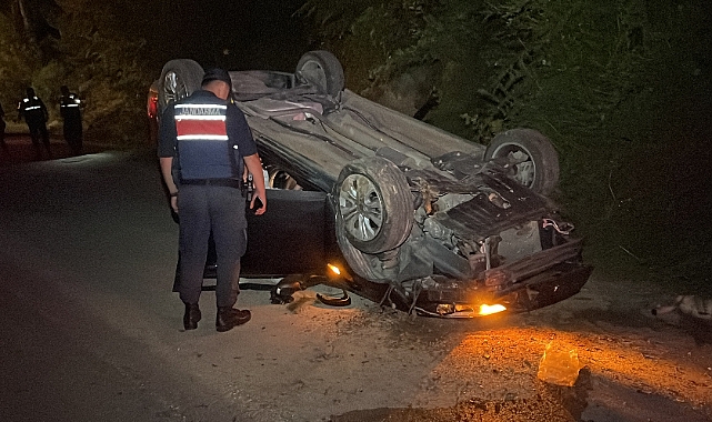 Karabük'te Trafik Kazası: Devrilen Aracın Sürücüsü Yaralandı