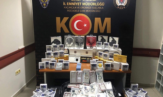 Sinop'ta Gümrük Kaçağı Elektronik Cihazlar Ele Geçirildi