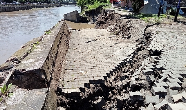 Terme'de Taşkın Suyu Çekilmeye Başladı