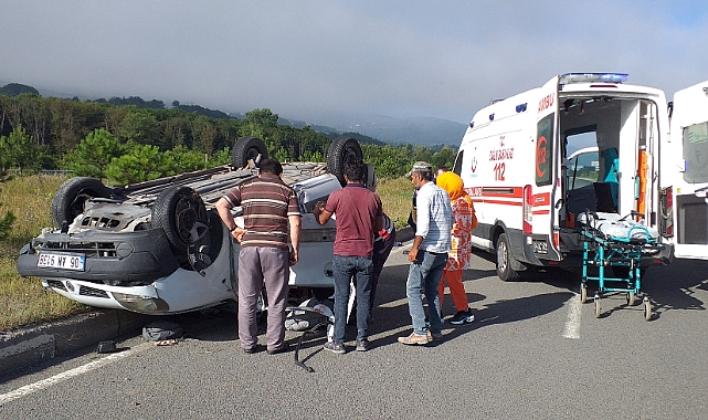 Bölgemizde Trafik Kazası, 5 Kişi Yaralandı