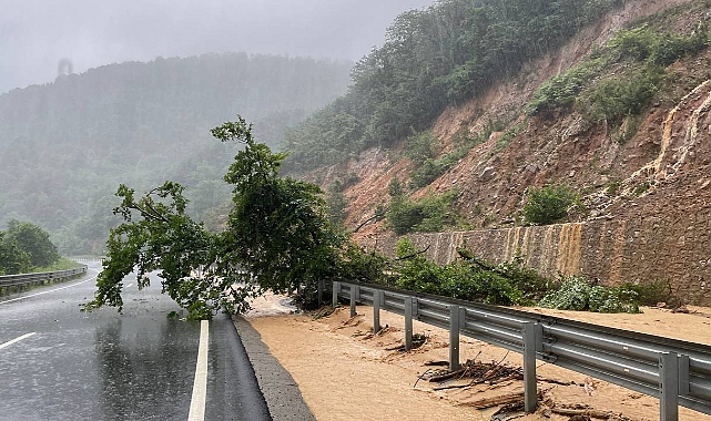 Zonguldak - İstanbul Yolunda Heyelan