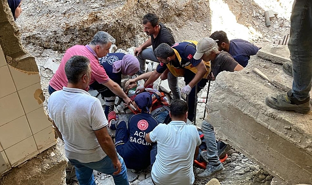 Düzce'de İnşaattan Düşen İşçi Yaralandı