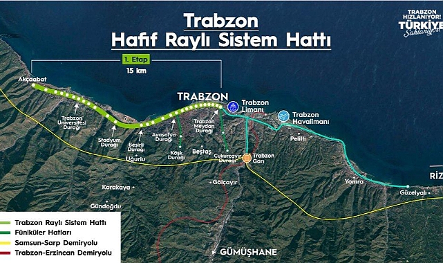 Resmi Gazete'de Yayınlandı, Trabzon Raylı Sisteme Kavuşuyor