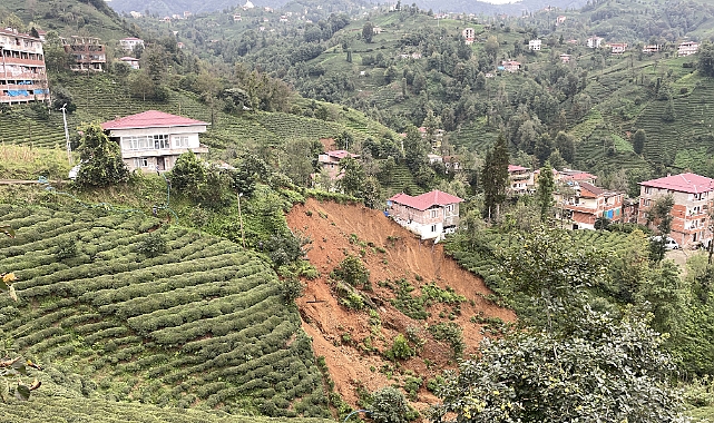 Rize'de Şiddetli Yağışın Ardından Hasar Tespit Çalışmaları Sürüyor