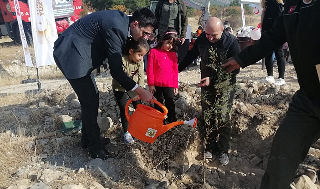 Anaokulu Öğrencileri Kargı'da Fidan Dikti