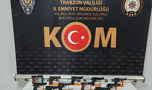 Trabzon Emniyetinden Silah Kaçakçılarına Darbe