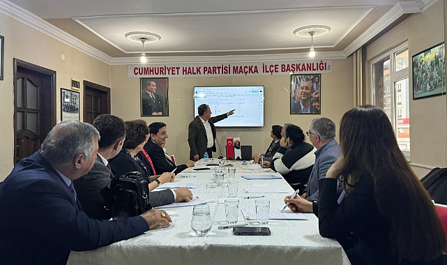CHP'den Maçka'da "Maçka İçin El Ele" Çalıştayı