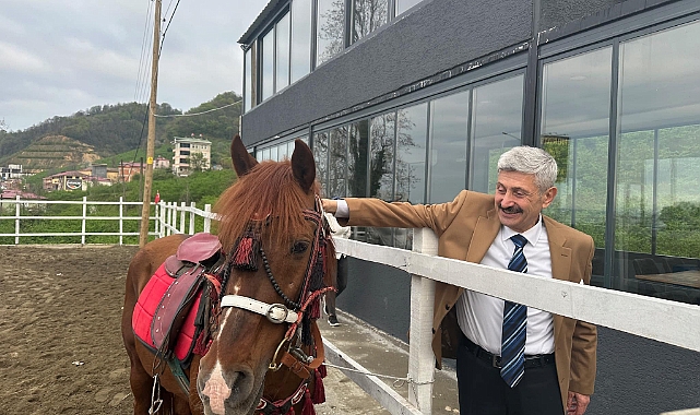 Başkan Çebi Araklı'da Yapımı Devam Eden At Çiftliğini Ziyaret Etti