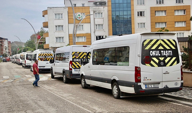 Giresun Belediyesi Zabıta Ekipleri Okul Servislerini Denetledi