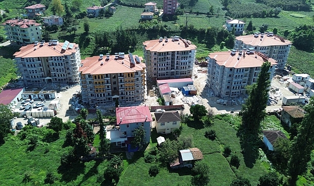 Of'ta 99 Afet Konutunun İnşaatında Sona Yaklaşılıyor
