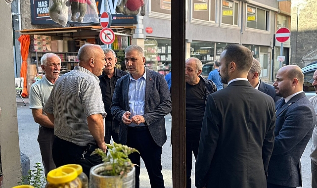 CHP Ortahisar İlçe Başkanı Haluk Batmaz Esnafı Ziyaret Etti Şikayetleri Dinledi