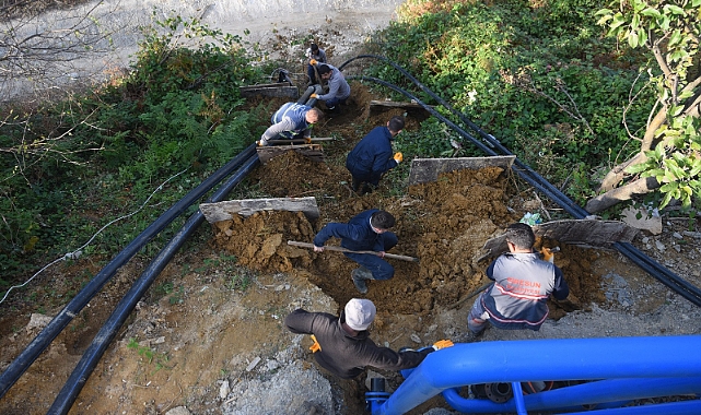 Giresun'da İçme Suyu Güçlendirme Çalışmaları Sürüyor
