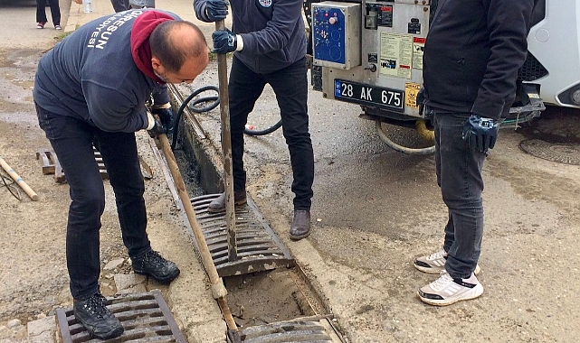 Giresun Belediyesi Sel ve Su Baskınlarına Karşı Önlem Alıyor