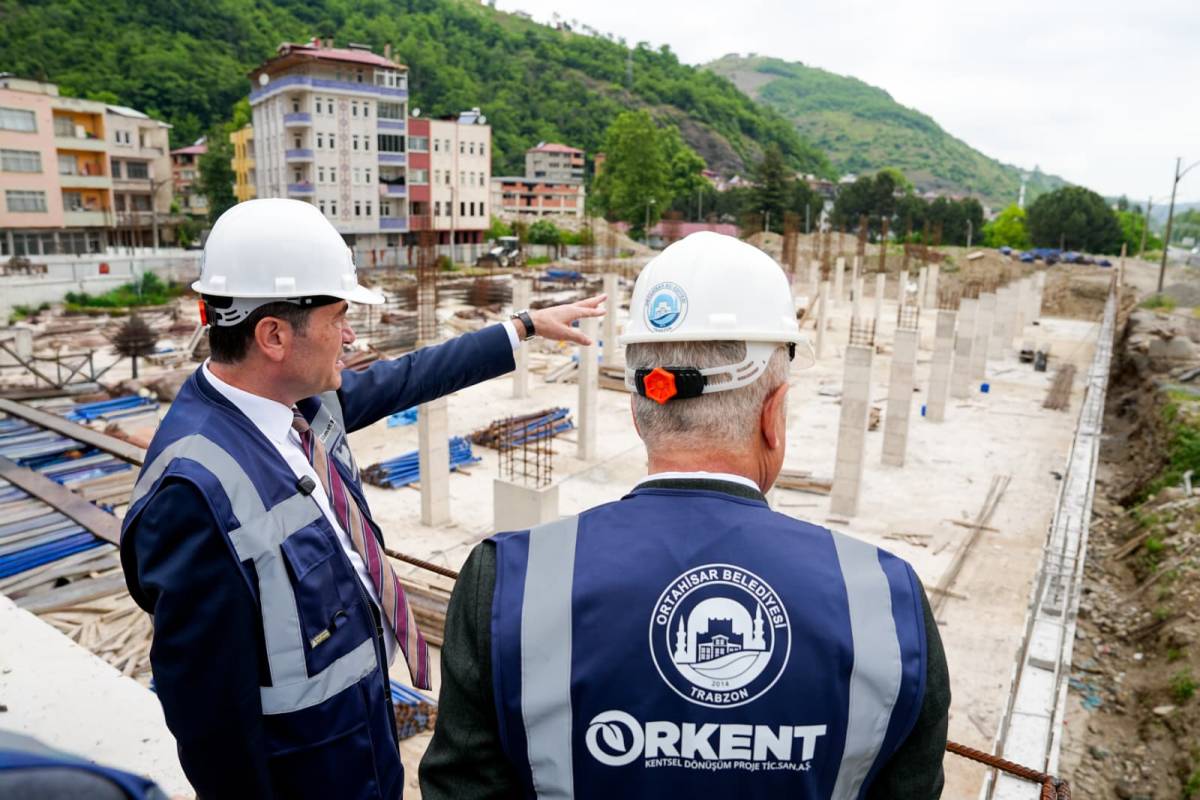 Başkan Kaya Çağlayan Kentsel Dönüşüm Projesinden İnceleme Yaptı