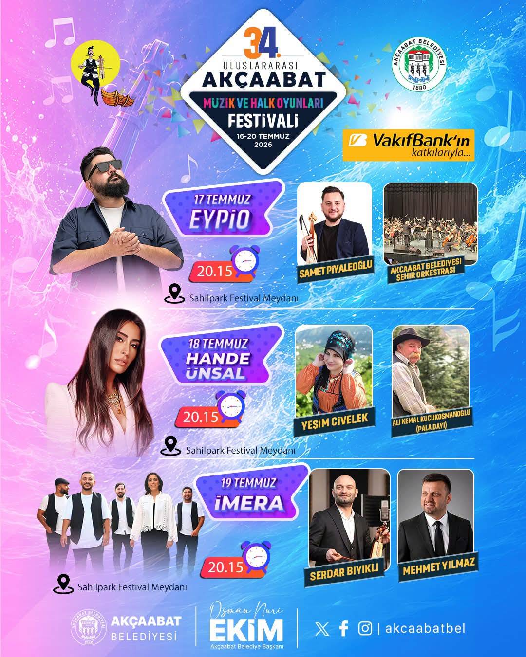 34. Uluslararası Akçaabat Festivali Başlıyor!